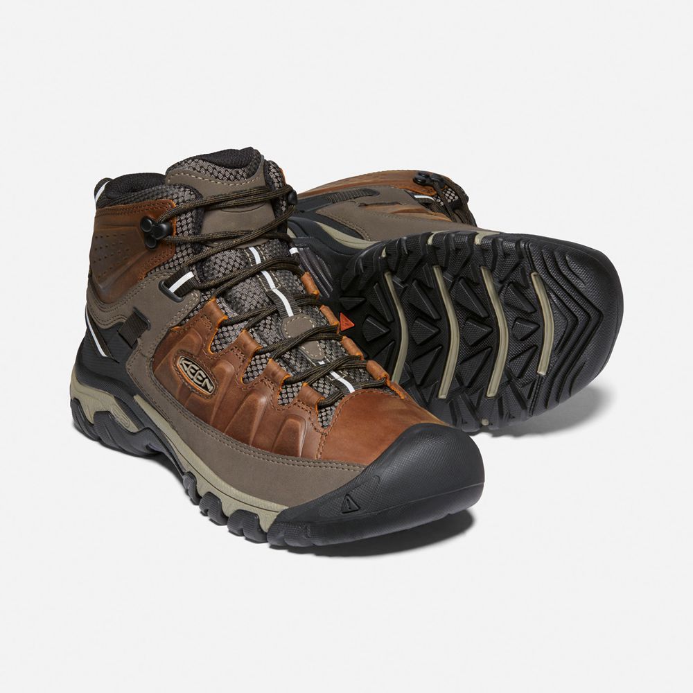 Bottes de Randonnée Keen Homme Marron | Targhee Iii Waterproof Mid | EIKRV-4769